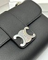 Женская сумка Celine Victorire Medium Premium 21x12x7 см - Black / Silver