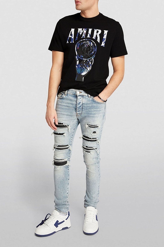 Чёрная футболка Amiri Crystal Ball