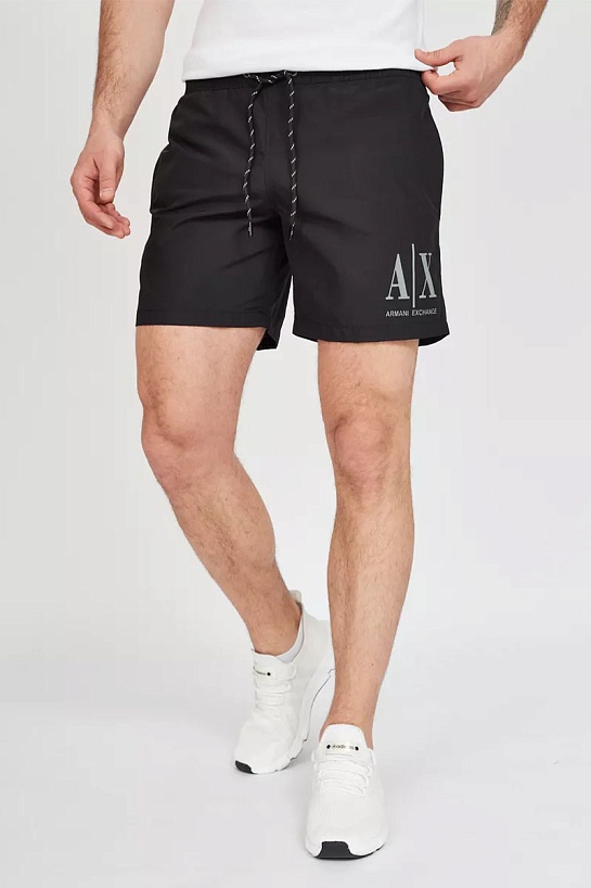 Мужские чёрные шорты Armani Exchange