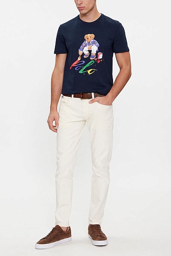 Футболка тёмно-синего цвета Polo Ralph Lauren "Bear"   