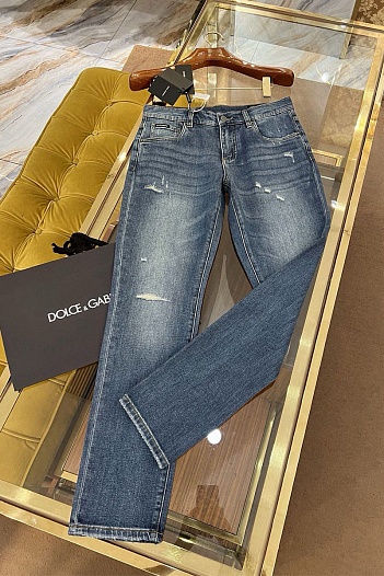 Мужские синие джинсы Dolce & Gabbana comfort fit   