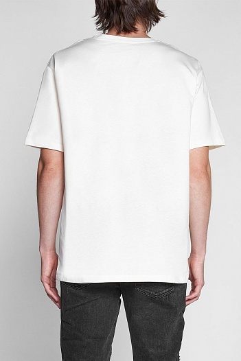 Белая оверсайз футболка Balmain Paris logo-print   