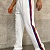 Белые спортивные штаны Moncler striped logo