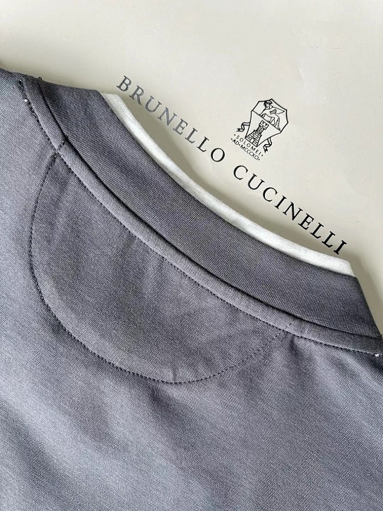 Футболка Brunello Cucinelli Premium layered-effect - Dark Grey
