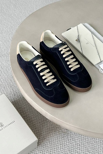 Мужские замшевые кроссовки Brunello Cucinelli Premium   