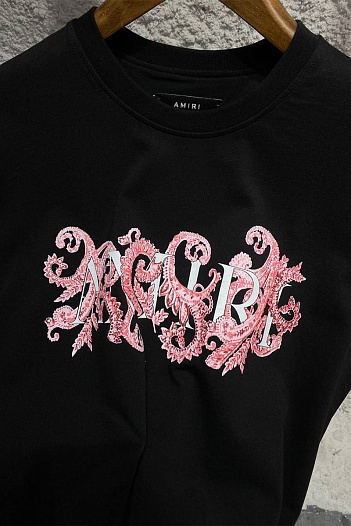 Чёрная оверсайз футболка Amiri   