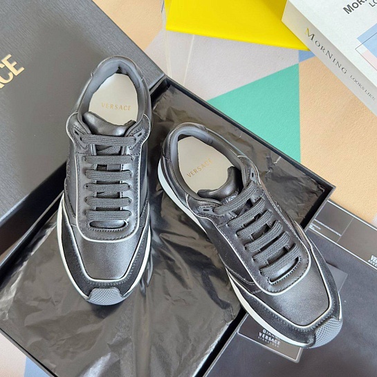 Женские кроссовки Versace Premium - Black