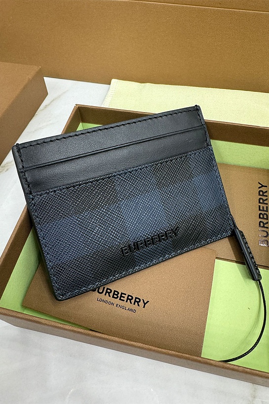 Кожаный кардхолдер Burberry Premium 10x7 см