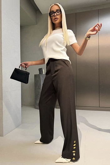 Женские брюки Schiaparelli premium - Brown   