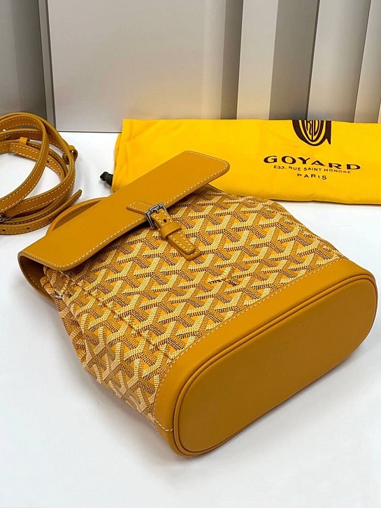 Женский рюкзак Goyard Alpin Mini Premium 23x19x9.5 см - Yellow
