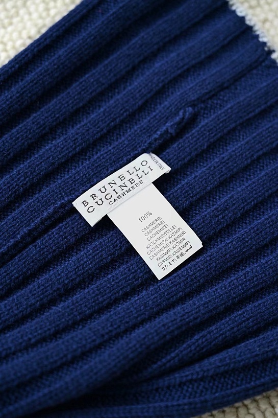 Кашемировая шапка Вrunеllо Сuсinеlli premium - Purplish Blue
