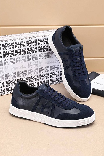 Комбинированные кроссовки Premiata Bonnie - Navy   