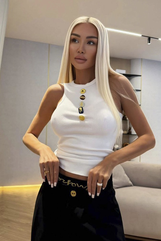 Женская хлопковая майка Schiaparelli premium - White