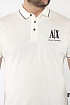 Белое поло Armani Exchange embroidered-logo