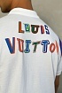 Мужское поло белого цвета Louis Vuitton logo-print