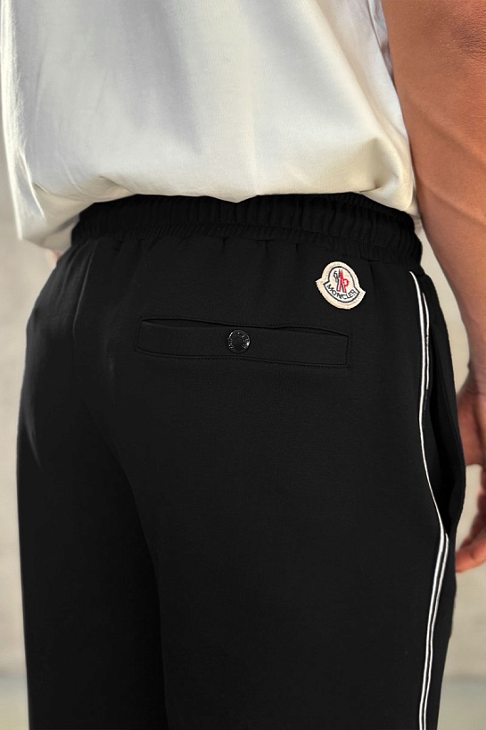 Мужской спортивный костюм Moncler striped - Black