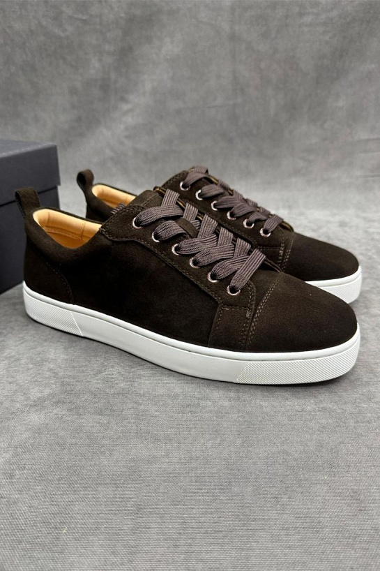 Мужские замшевые кроссовки Christian Louboutin 