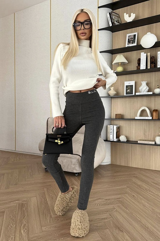 Женские утеплённые леггинсы Loro Piana Premium