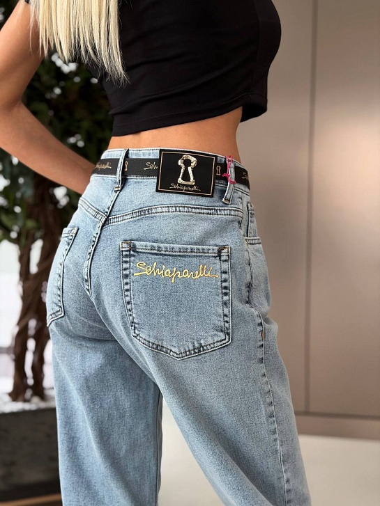 Женские синие джинсы Schiaparelli premium