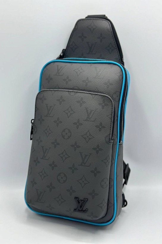 Кожаная сумка Louis Vuitton Avenue Sling Monogram Eclipse Reverse 30x18 см