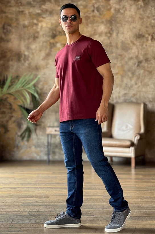 Мужская футболка Dolce & Gabbana Premium - Jujube Red