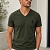 Зелёная футболка Burberry Monogram Motif V-neck