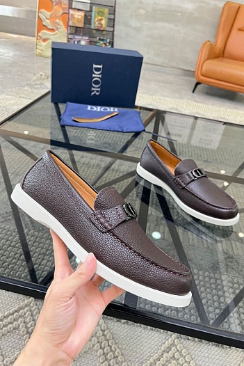 Мужские кожаные лоферы Dior   