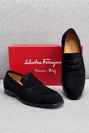 Мужские замшевые лоферы Salvatore Ferragamo   