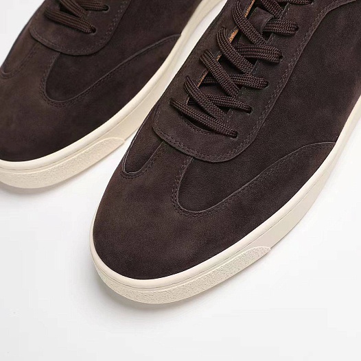 Замшевые кроссовки Brunello Cucinelli logo-print - Brown   