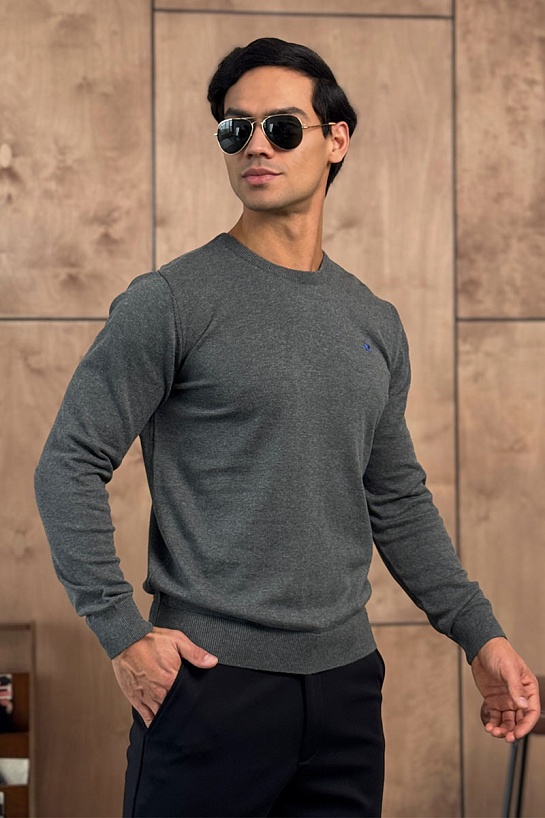 Мужская серая кофта Etro logo-embroidered