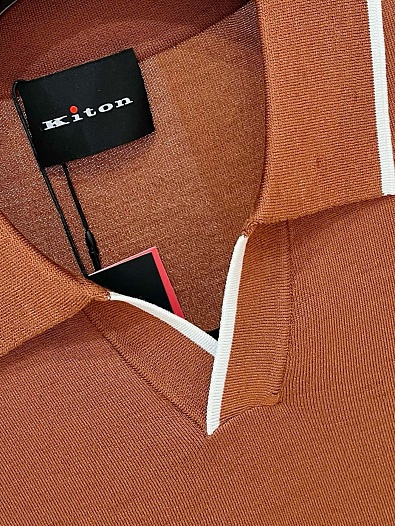 Мужское поло Kiton Premium - Brown   