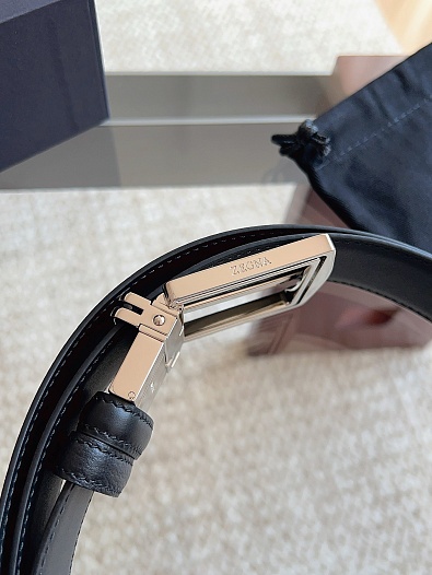 Двусторонний кожаный ремень Zegna premium   