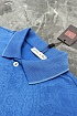 Синее поло Etro с узором пейсли