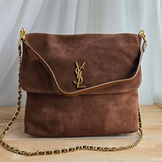Замшевая сумка Yves Saint Laurent 31x32 см