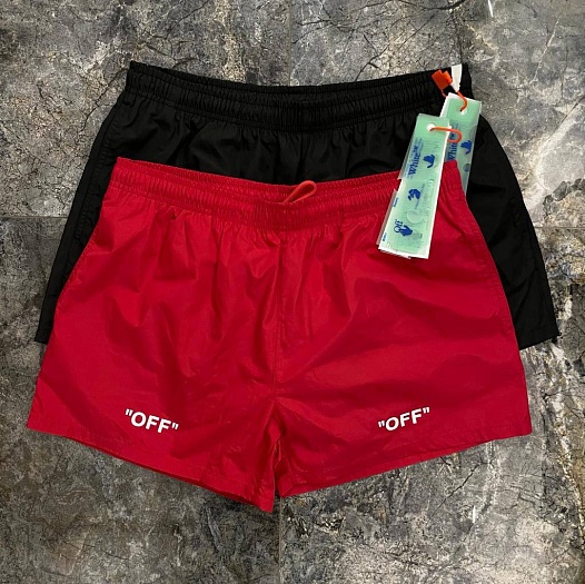 Мужские красные шорты Off-White   