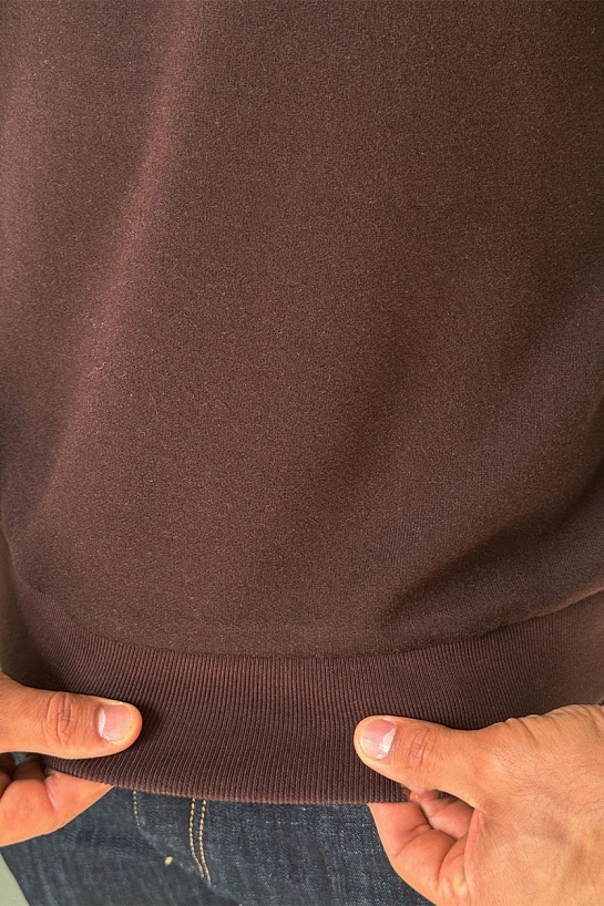 Мужской свитшот Moncler logo-patch - Brown