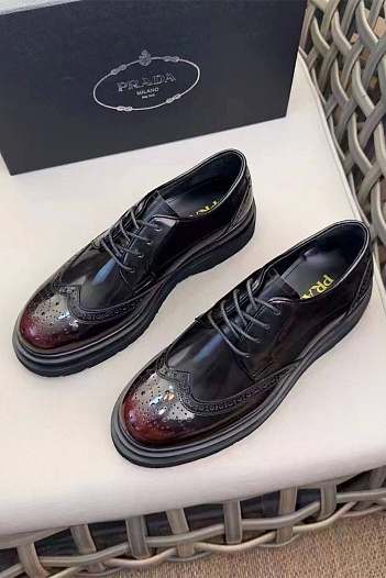 Лакированные ботинки Prada premium - Black / Brown   