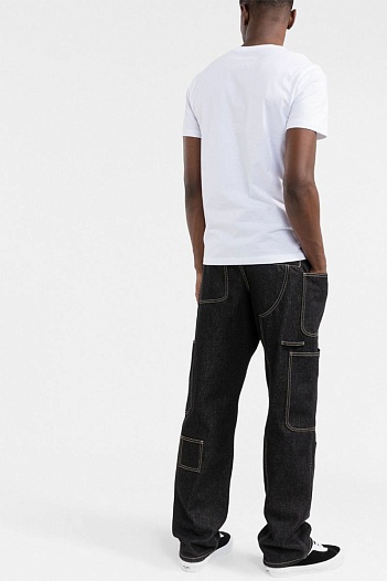 Мужская белая футболка Moschino Teddy Bear print   