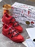 Красные кожаные кроссовки Dolce & Gabbana