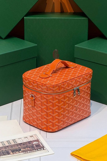 Кожаная сумка Goyard Muse Vanity Case ​premium 20x16x14 см   