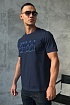 Мужская футболка Zilli тёмно-синего цвета