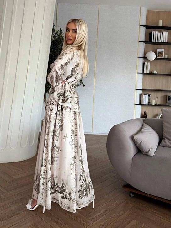 Женский льняной костюм Zimmermann premium