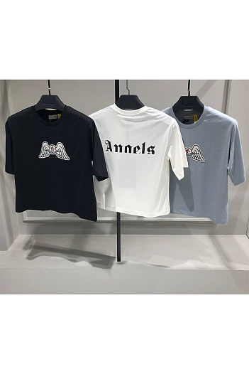 Женская оверсайз футболка Moncler 8 Palm Angels - Black   