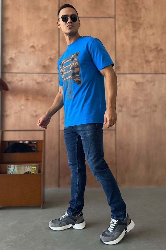 Синяя футболка Burberry London England