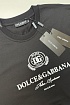Мужская чёрная футболка Dolce & Gabbana logo-print