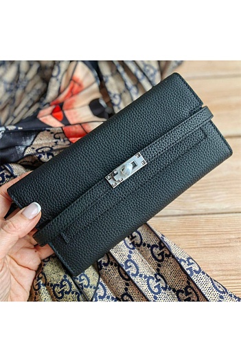Кожаное портмоне Hermes Kelly 20.5x10 см (3 расцветки)   