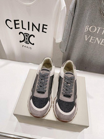 Женские замшевые кроссовки Brunello Cucinelli premium   