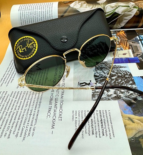 Солнцезащитные очки Ray-Ban New Round - Green   