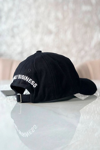 Мужская чёрная бейсболка Dsquared2 Caten Twins   