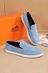 Мужские замшевые лоферы Hermes Julian - Blue
